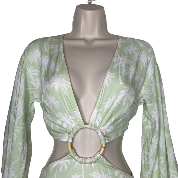 Lovers + Friends | NWOT Maysa Kimono Dress in Palm Tree Print Size XXS - Picture 5 of 10